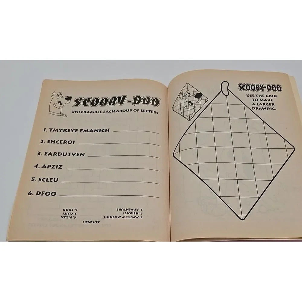 Scooby Doo Coloring Book‎ Vintage 1998 Activity Book Cartoon Network Read
